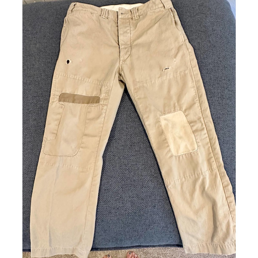 RALPH LAUREN DOUBLE RRL WOMENS FIELD CHINO DISTRESSED PANTS size 27